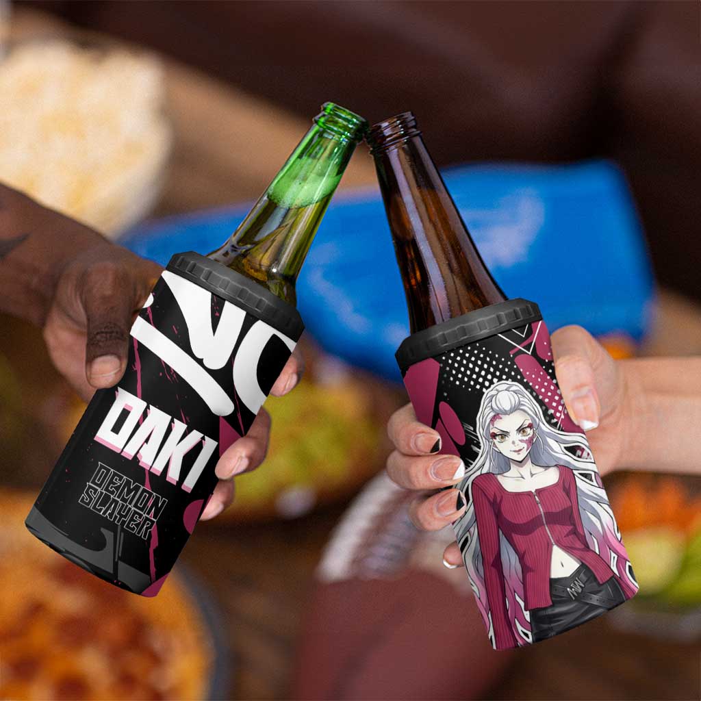 Daki Demon Slayer 4 in 1 Can Cooler Tumbler Pink Graffiti Anime Aesthetic