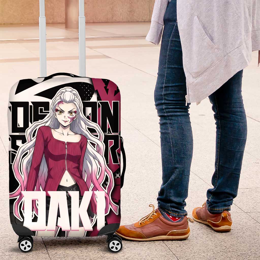 Daki Demon Slayer Luggage Cover Pink Graffiti Anime Aesthetic