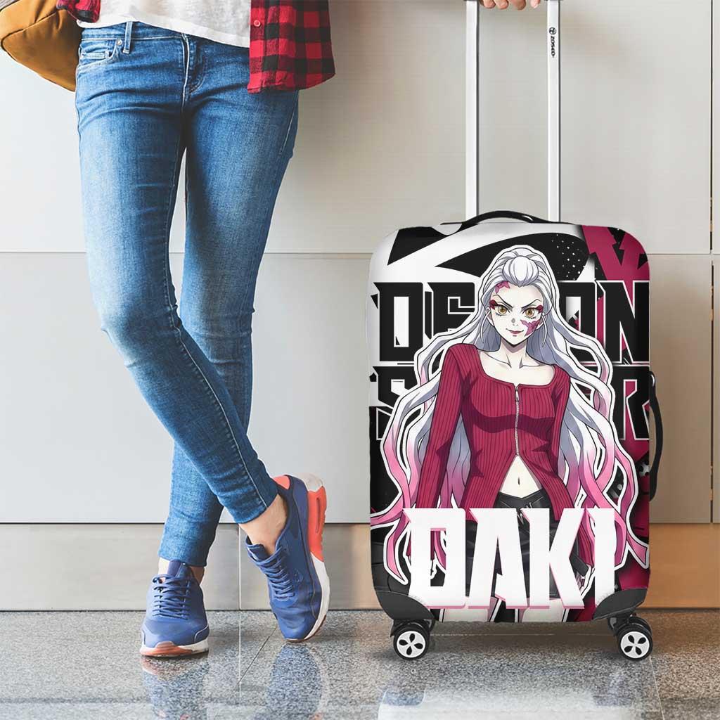 Daki Demon Slayer Luggage Cover Pink Graffiti Anime Aesthetic