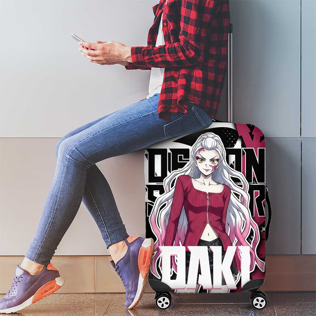 Daki Demon Slayer Luggage Cover Pink Graffiti Anime Aesthetic