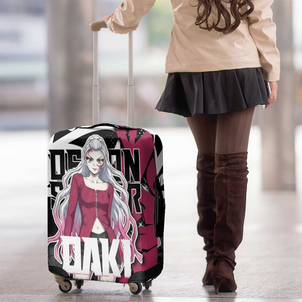 Daki Demon Slayer Luggage Cover Pink Graffiti Anime Aesthetic
