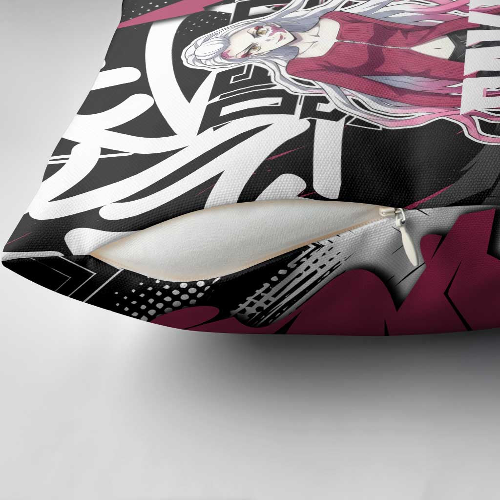 Daki Demon Slayer Pillow Cover Pink Graffiti Anime Aesthetic