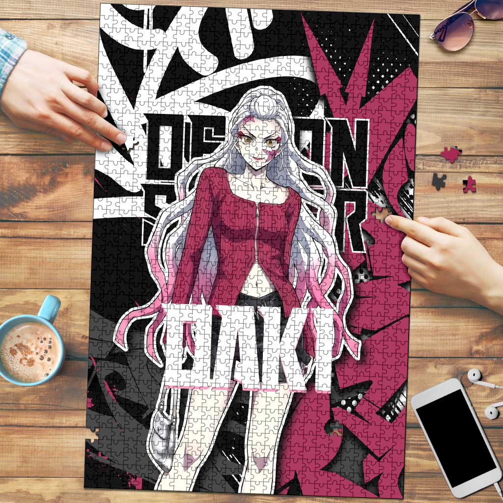 Daki Demon Slayer Puzzle Pink Graffiti Anime Aesthetic