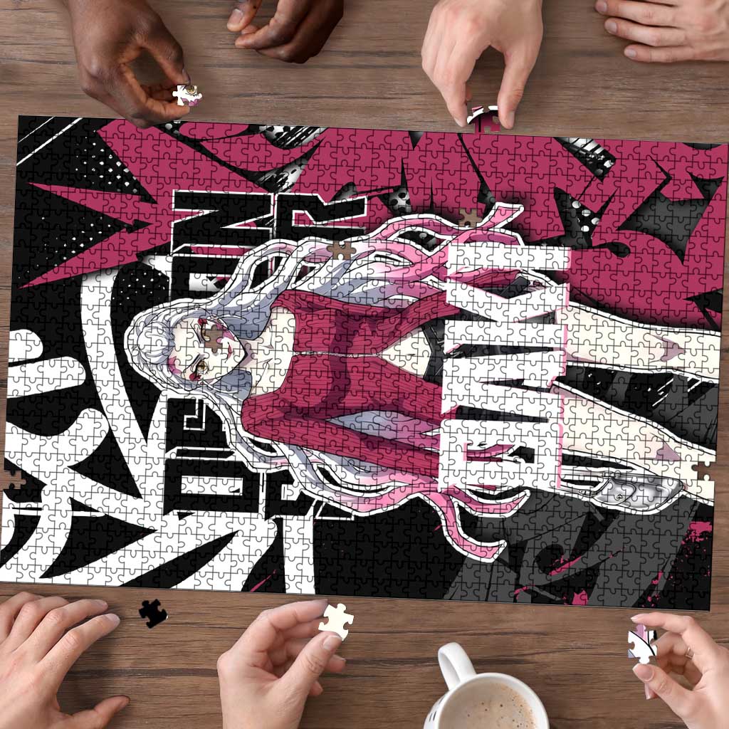 Daki Demon Slayer Puzzle Pink Graffiti Anime Aesthetic