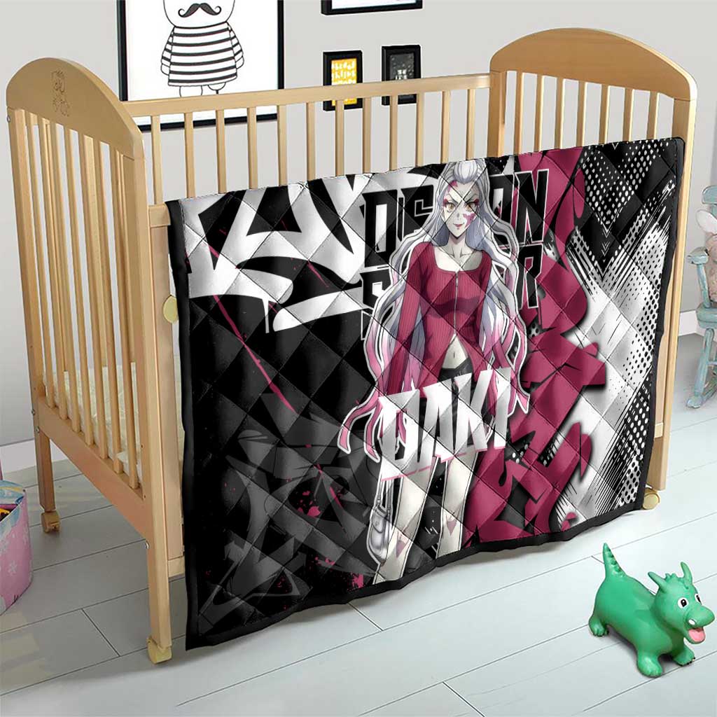 Daki Demon Slayer Quilt Pink Graffiti Anime Aesthetic