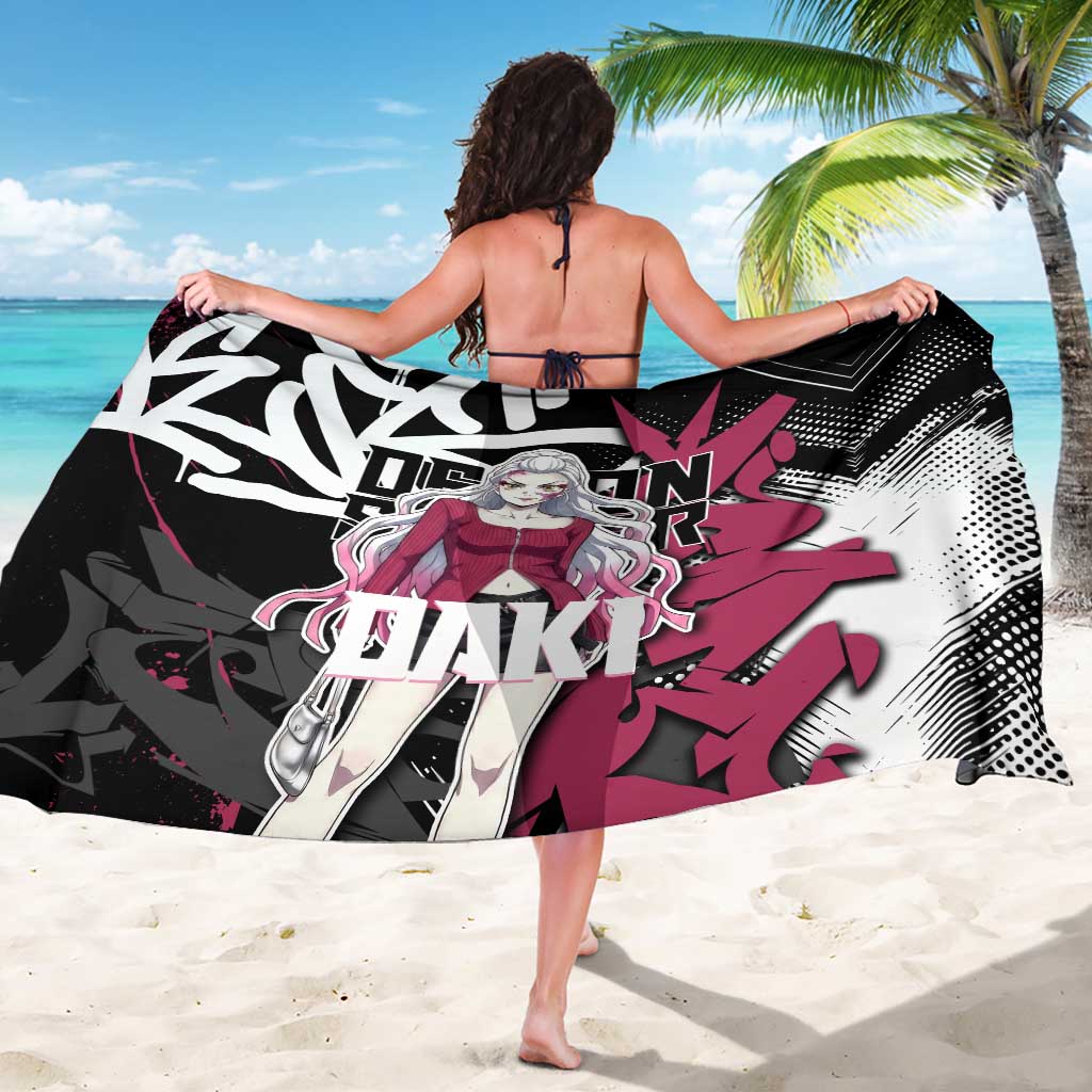 Daki Demon Slayer Sarong Pink Graffiti Anime Aesthetic