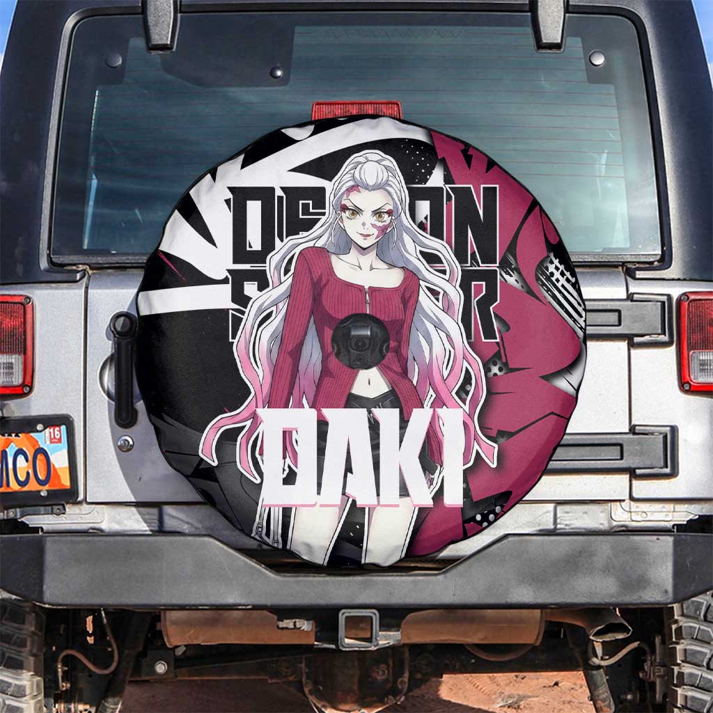 Daki Demon Slayer Spare Tire Cover Pink Graffiti Anime Aesthetic