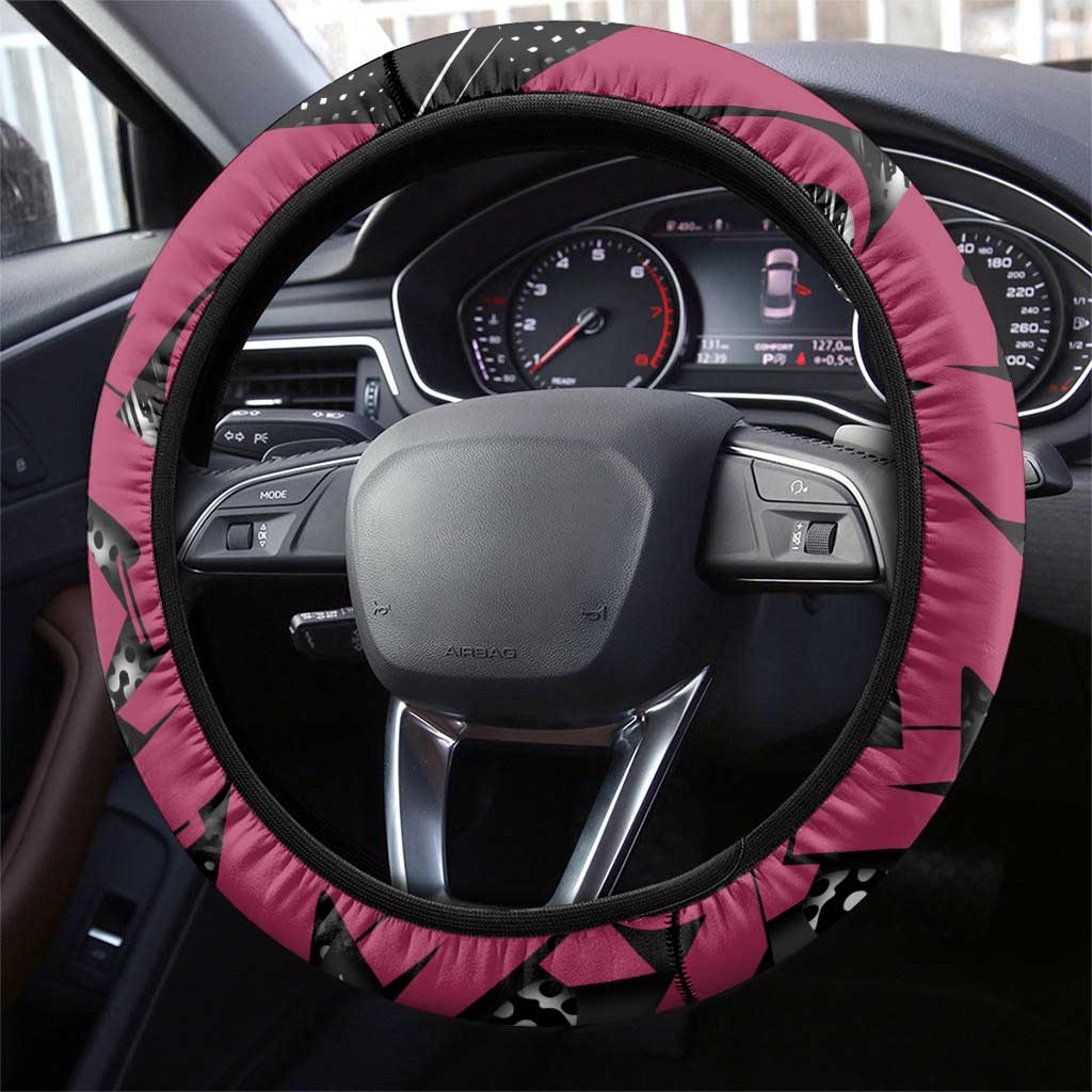 Daki Demon Slayer Steering Wheel Cover Pink Graffiti Anime Aesthetic