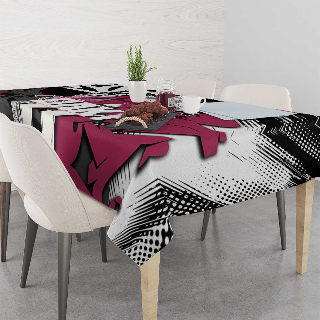 Daki Demon Slayer Tablecloth Pink Graffiti Anime Aesthetic