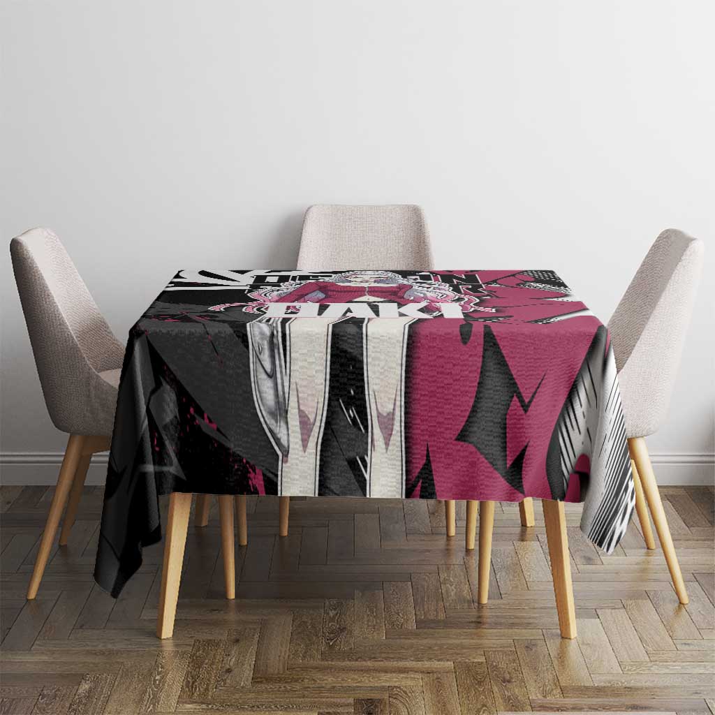 Daki Demon Slayer Tablecloth Pink Graffiti Anime Aesthetic