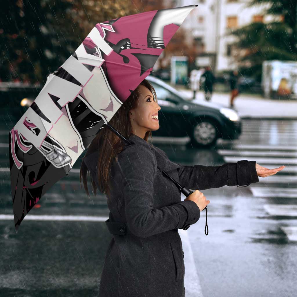 Daki Demon Slayer Umbrella Pink Graffiti Anime Aesthetic