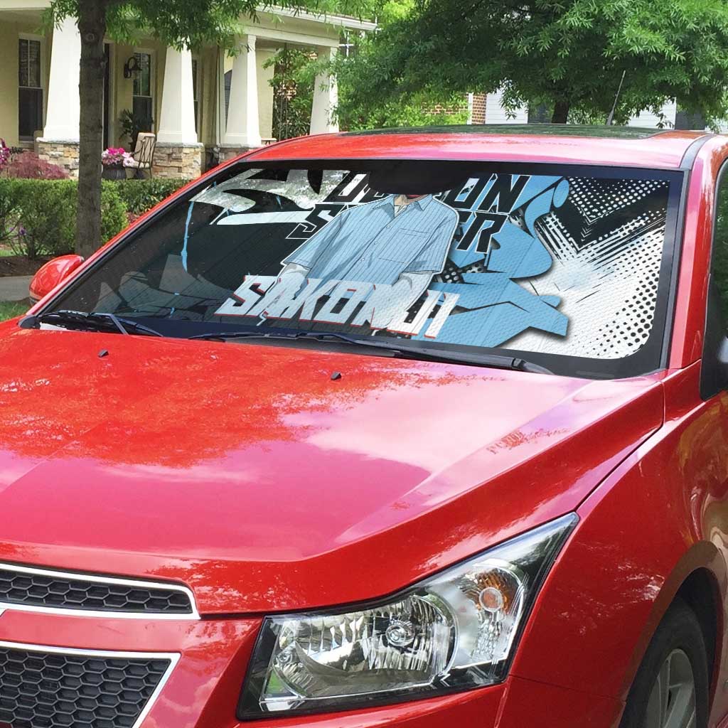 Sakonji Demon Slayer Auto Sun Shade Blue Graffiti Anime Style