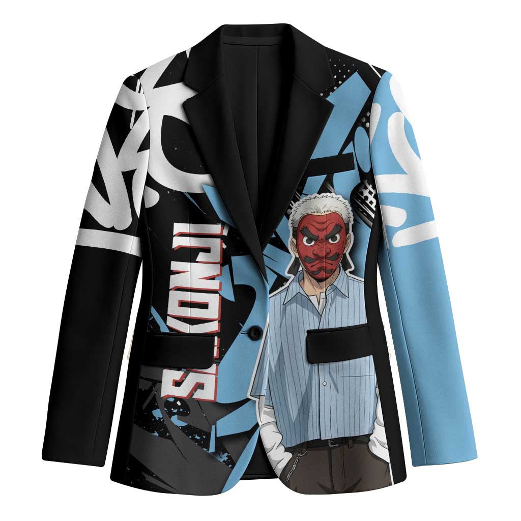 Sakonji Demon Slayer Blazer Blue Graffiti Anime Style