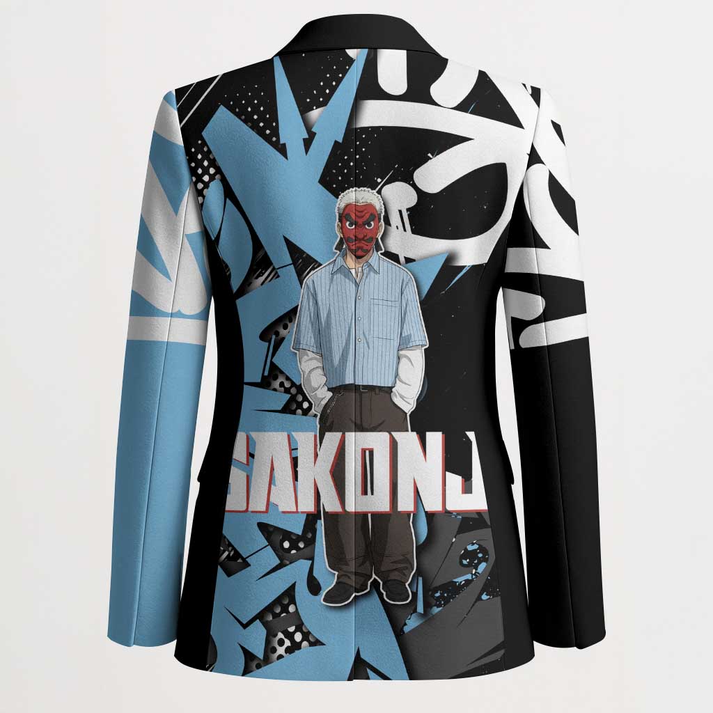 Sakonji Demon Slayer Blazer Blue Graffiti Anime Style