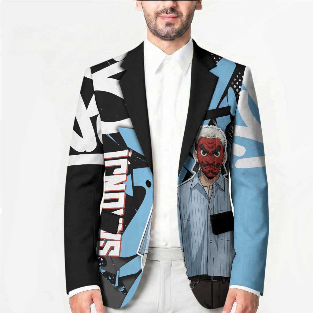 Sakonji Demon Slayer Blazer Blue Graffiti Anime Style