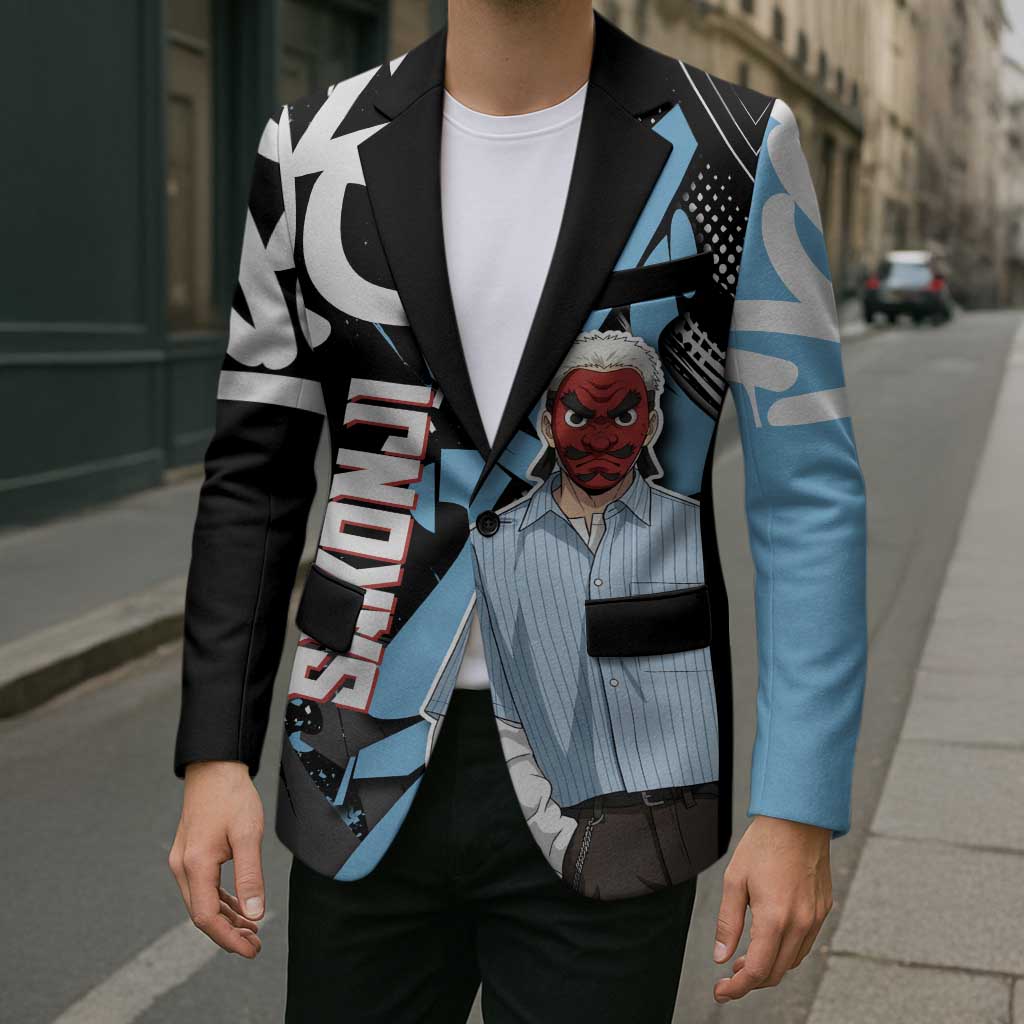 Sakonji Demon Slayer Blazer Blue Graffiti Anime Style