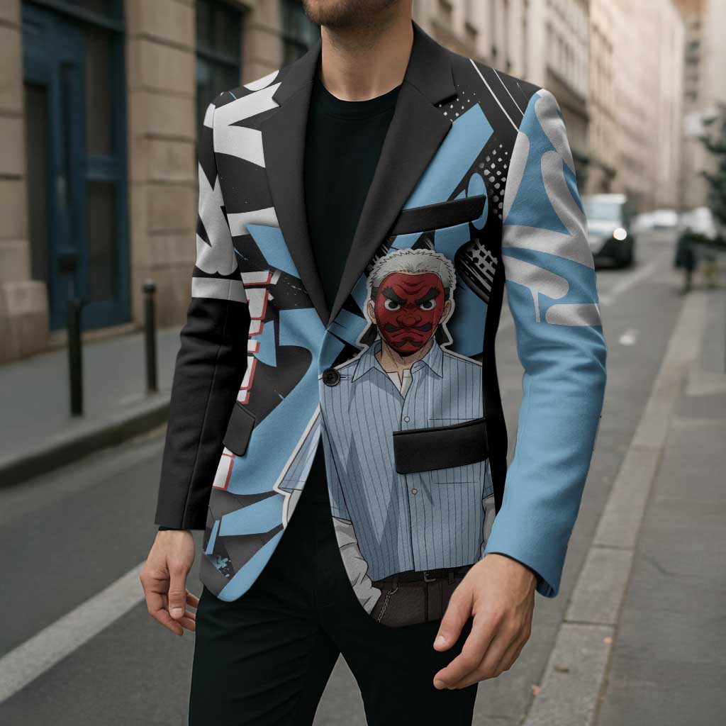 Sakonji Demon Slayer Blazer Blue Graffiti Anime Style
