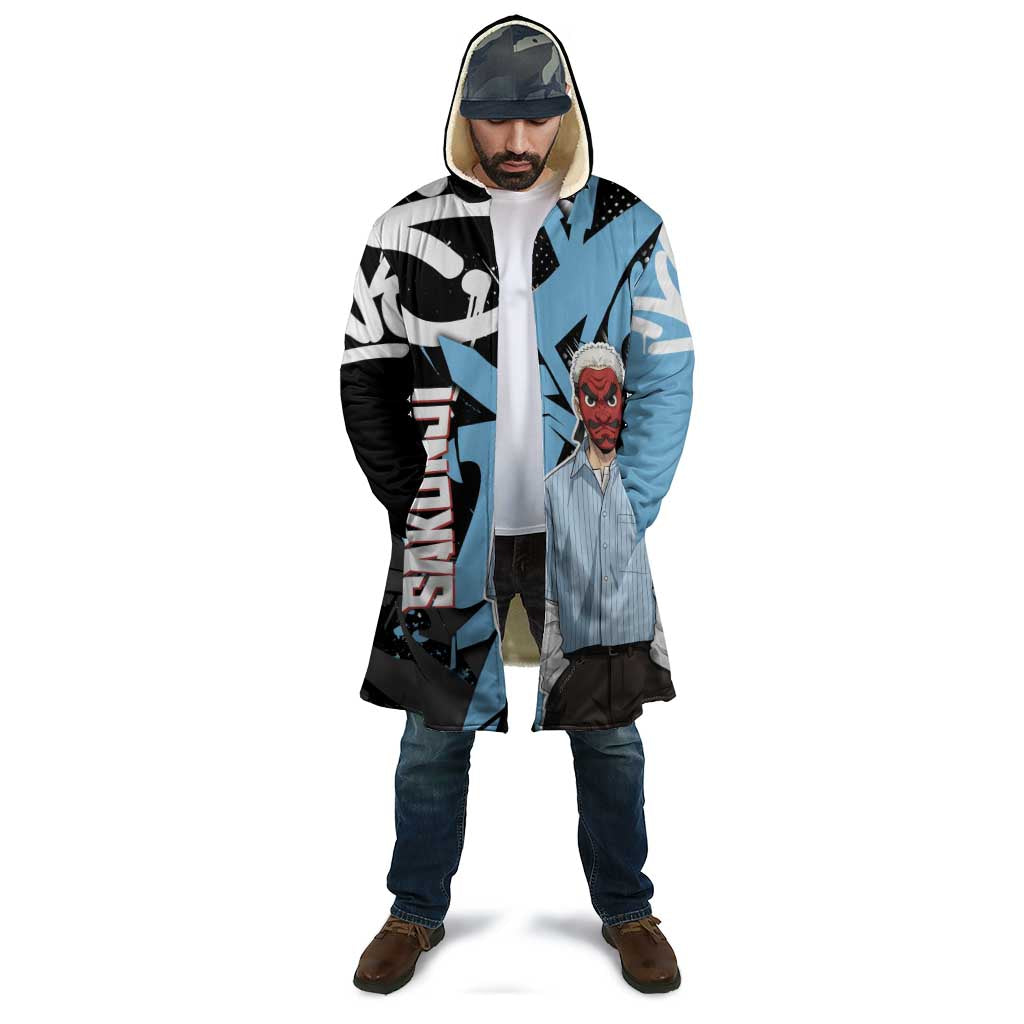 Sakonji Demon Slayer Cloak Blue Graffiti Anime Style