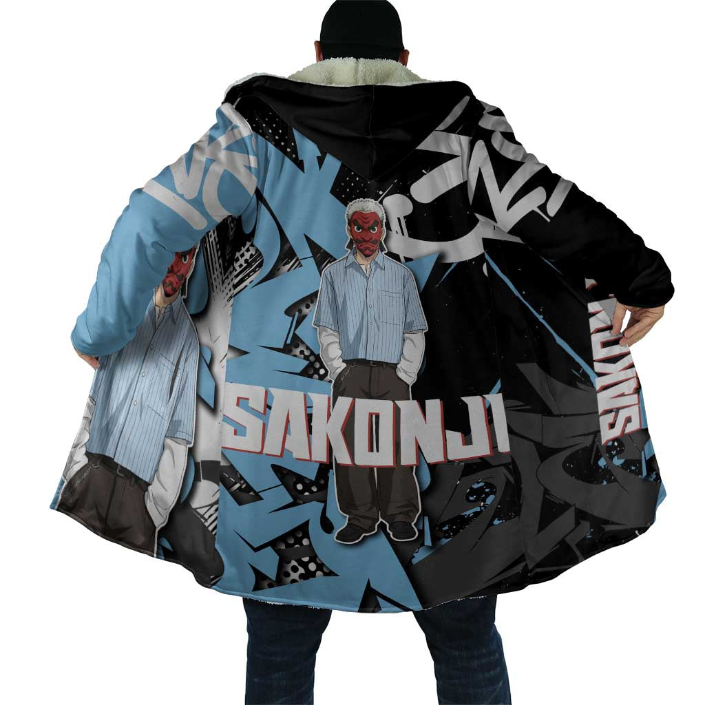 Sakonji Demon Slayer Cloak Blue Graffiti Anime Style
