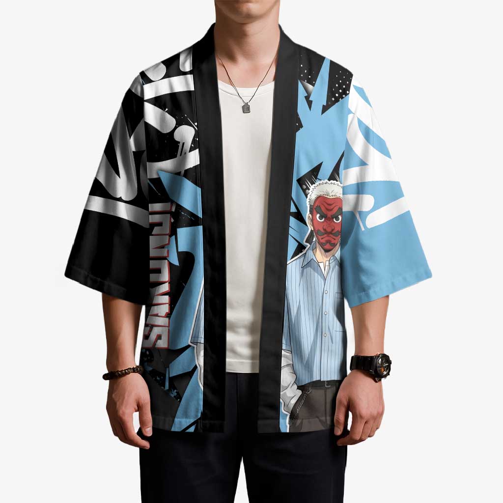 Sakonji Demon Slayer Kimono Blue Graffiti Anime Style