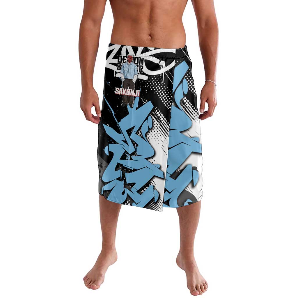 Sakonji Demon Slayer Lavalava Blue Graffiti Anime Style
