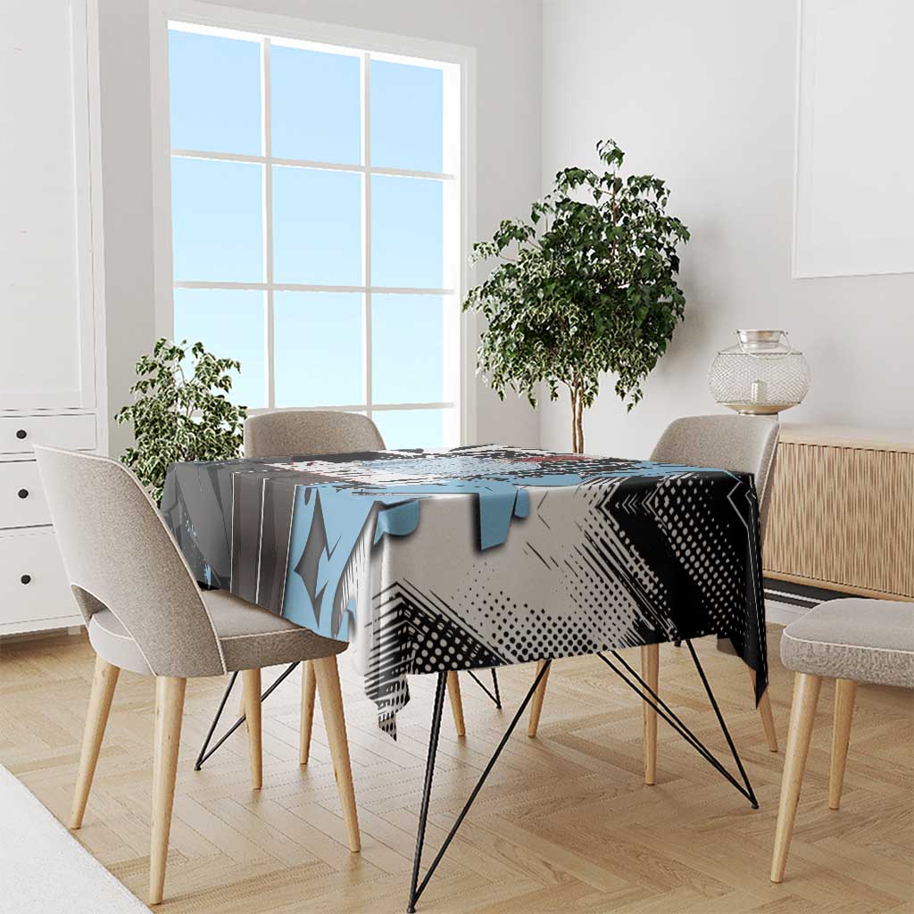 Sakonji Demon Slayer Tablecloth Blue Graffiti Anime Style