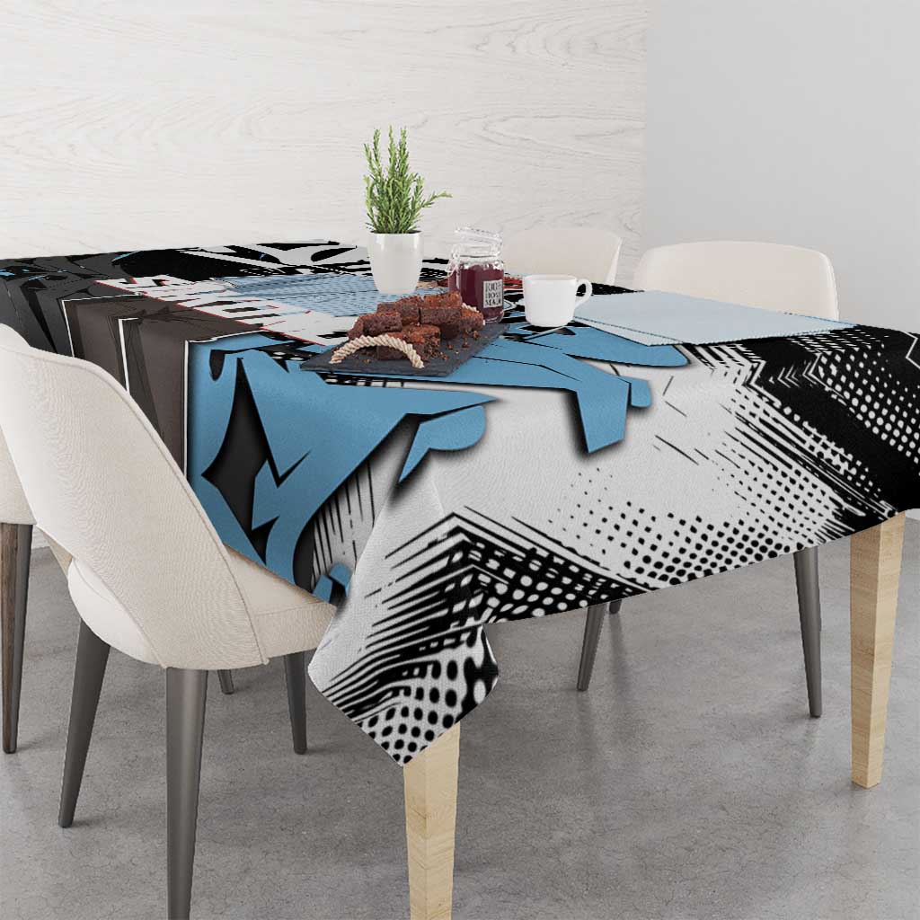 Sakonji Demon Slayer Tablecloth Blue Graffiti Anime Style