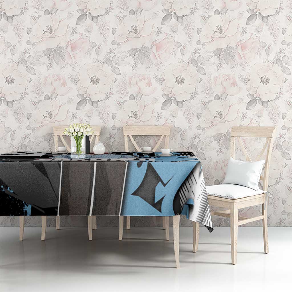 Sakonji Demon Slayer Tablecloth Blue Graffiti Anime Style