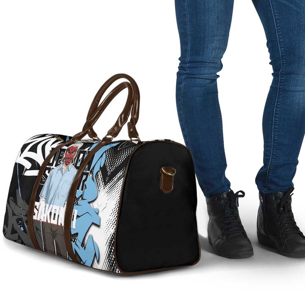 Sakonji Demon Slayer Travel Bag Blue Graffiti Anime Style