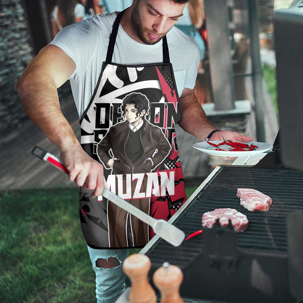 Muzan Demon Slayer Apron Red Graffiti Anime Aesthetic