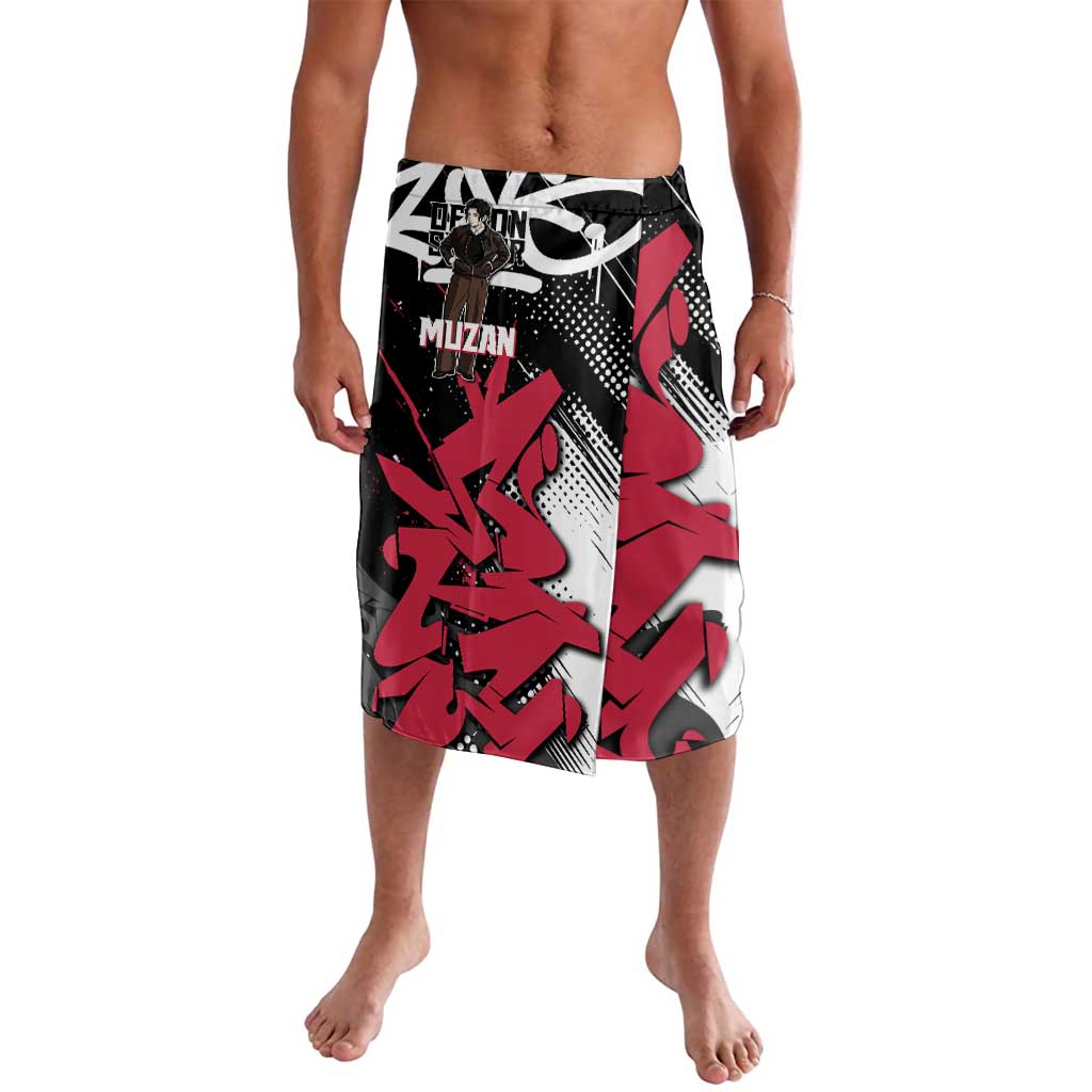 Muzan Demon Slayer Lavalava Red Graffiti Anime Aesthetic