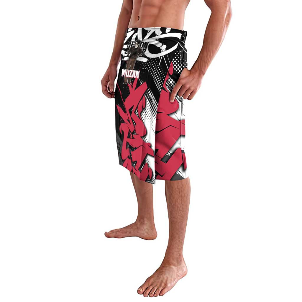 Muzan Demon Slayer Lavalava Red Graffiti Anime Aesthetic