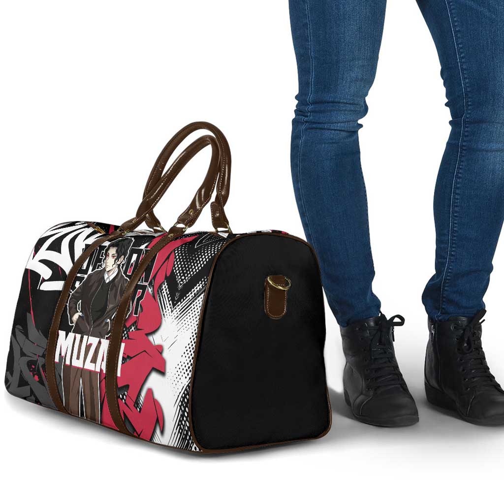 Muzan Demon Slayer Travel Bag Red Graffiti Anime Aesthetic