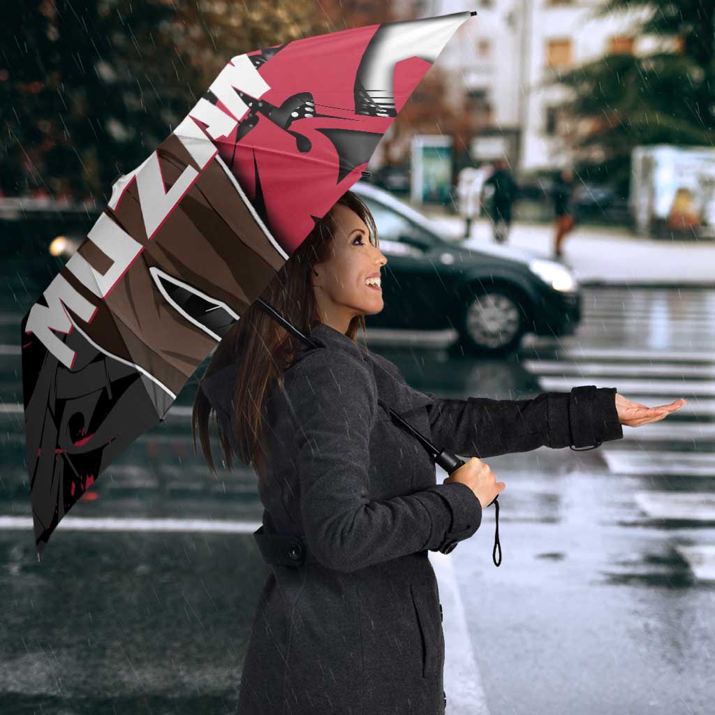 Muzan Demon Slayer Umbrella Red Graffiti Anime Aesthetic