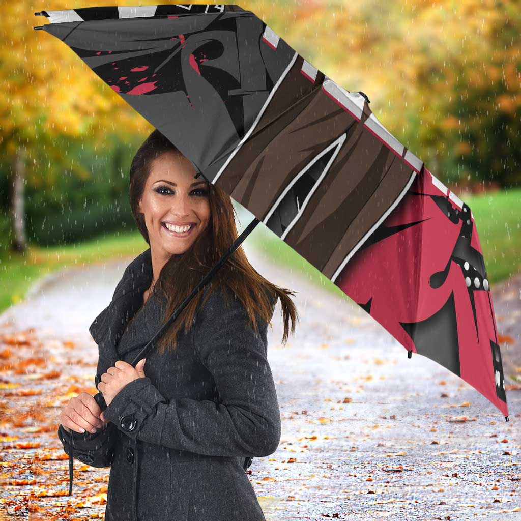 Muzan Demon Slayer Umbrella Red Graffiti Anime Aesthetic