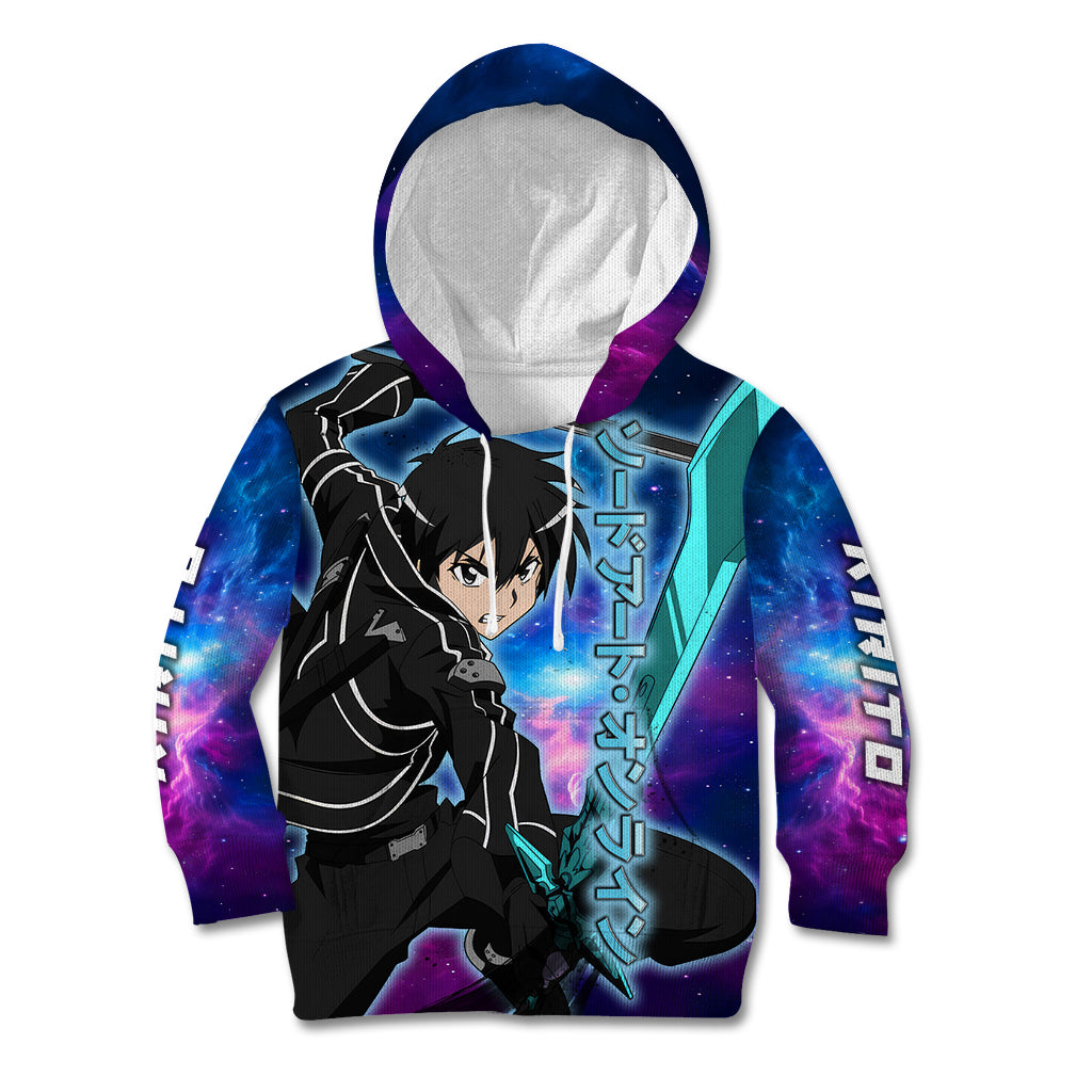 Kirito - Galaxy Style Kid Hoodie Sword Art Galaxy Style