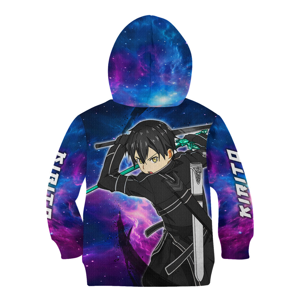 Kirito - Galaxy Style Kid Hoodie Sword Art Galaxy Style