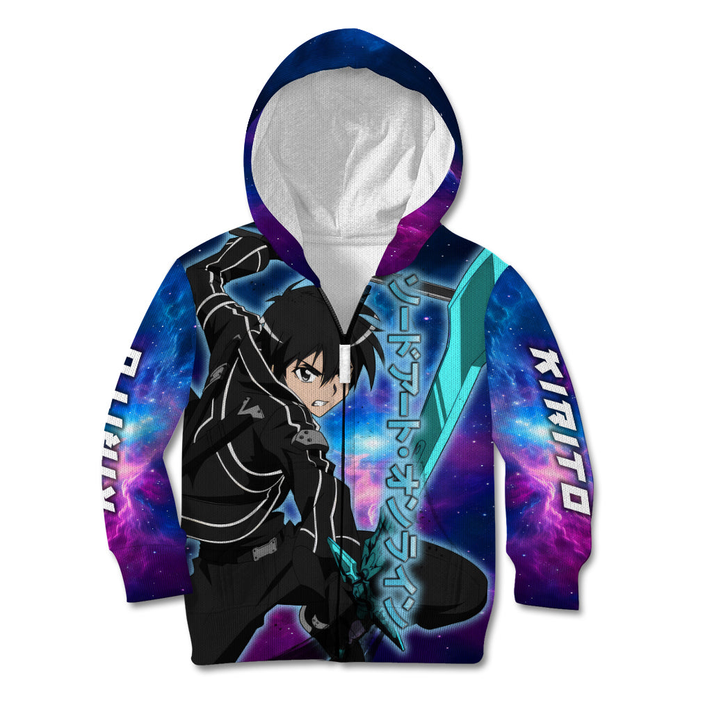 Kirito - Galaxy Style Kid Hoodie Sword Art Galaxy Style