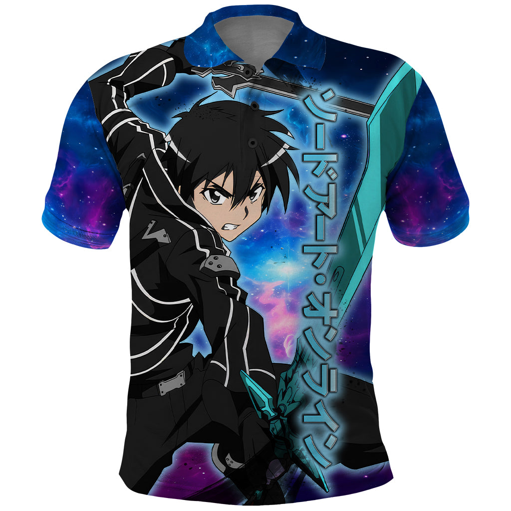 Kirito - Galaxy Style Polo Shirt Sword Art Galaxy Style