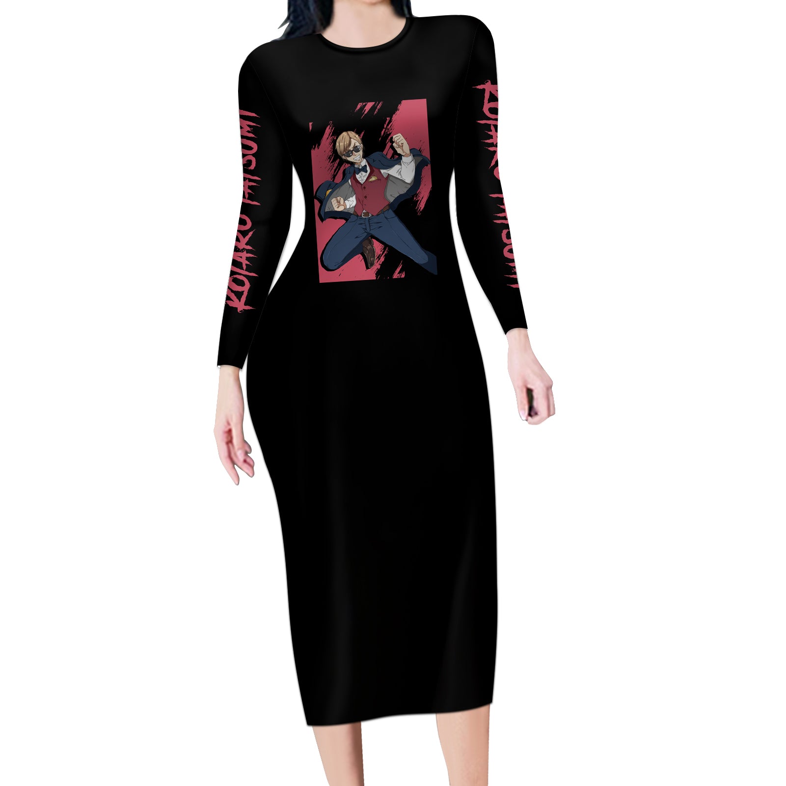 Kotaro Tatsumi Long Sleeve Bodycon Dress Zombie Land Saga