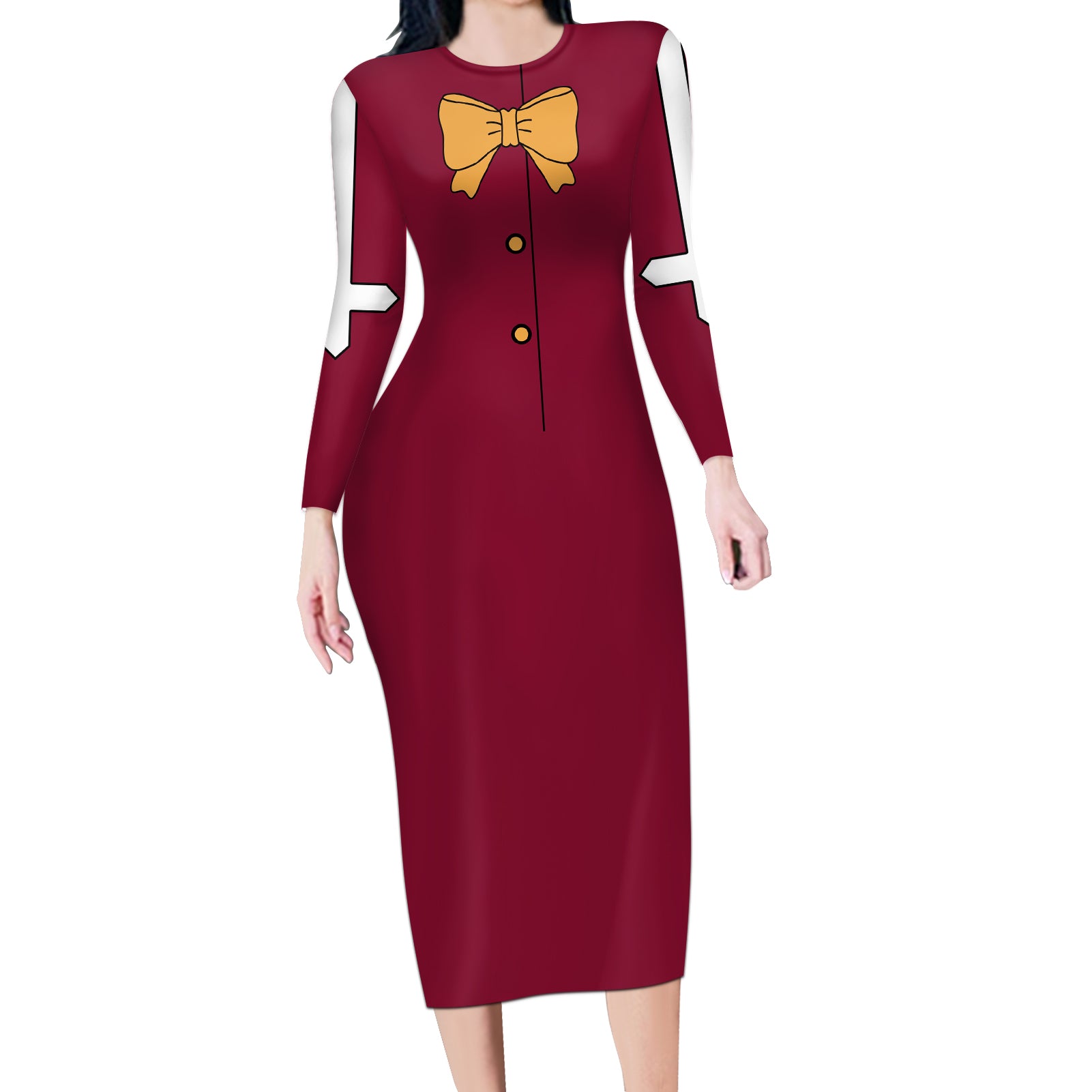 Wendy Marvell Long Sleeve Bodycon Dress Fairy Tail
