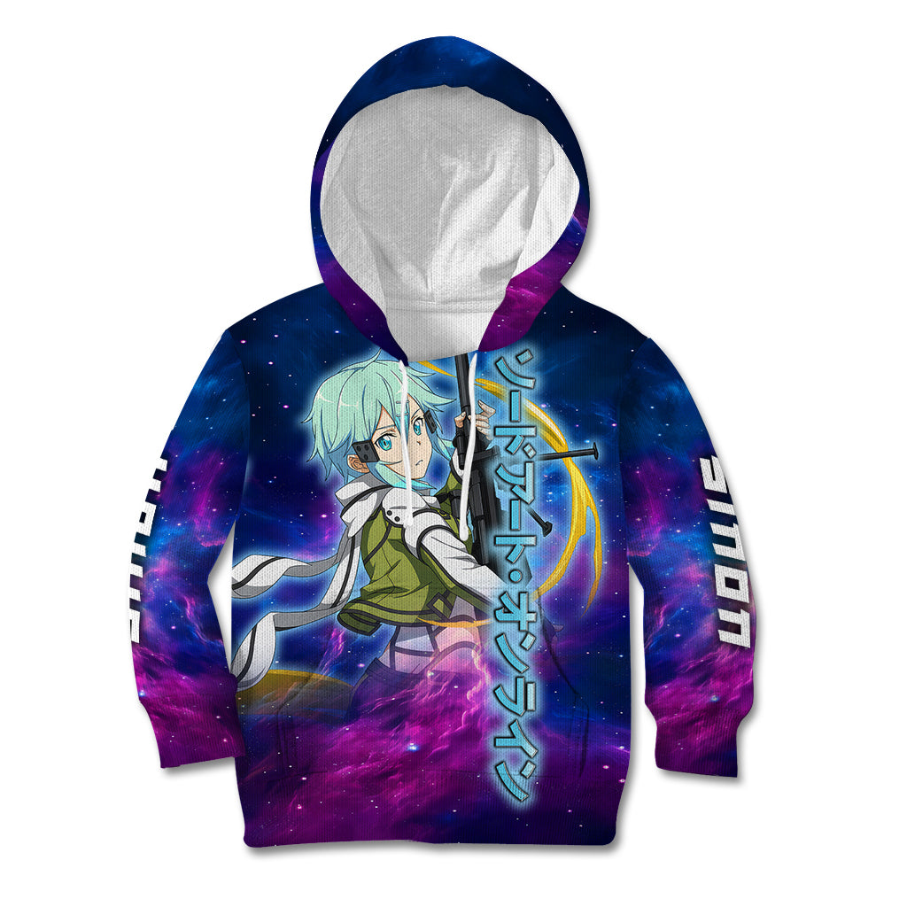 Sinon Kid Hoodie Sword Art Galaxy Style