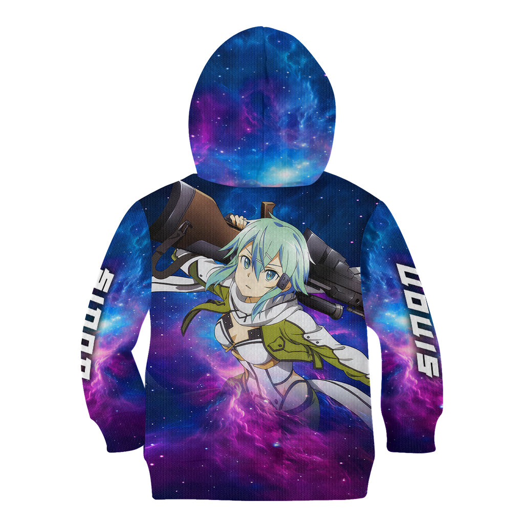 Sinon Kid Hoodie Sword Art Galaxy Style