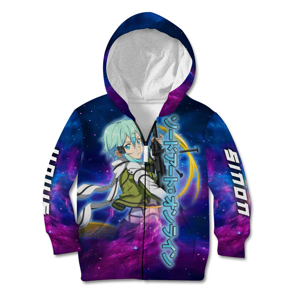 Sinon Kid Hoodie Sword Art Galaxy Style