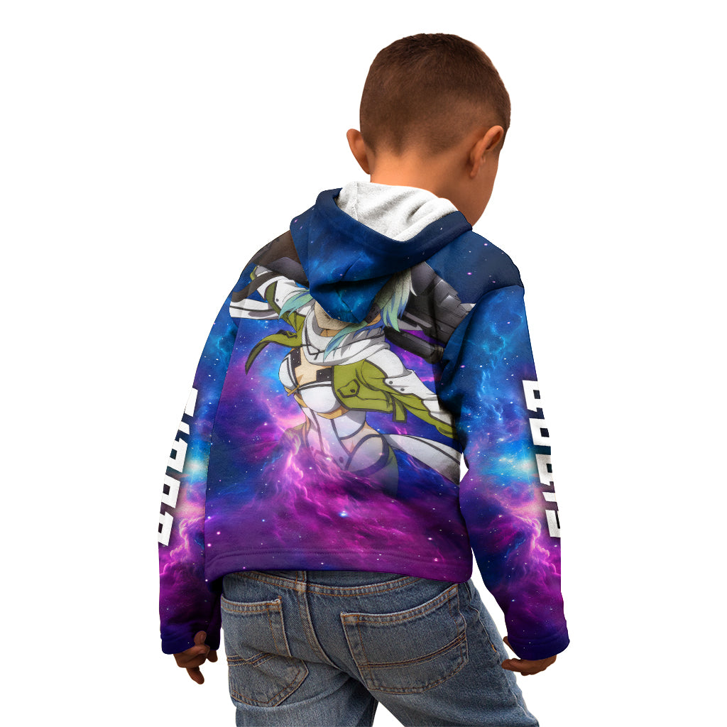 Sinon Kid Hoodie Sword Art Galaxy Style
