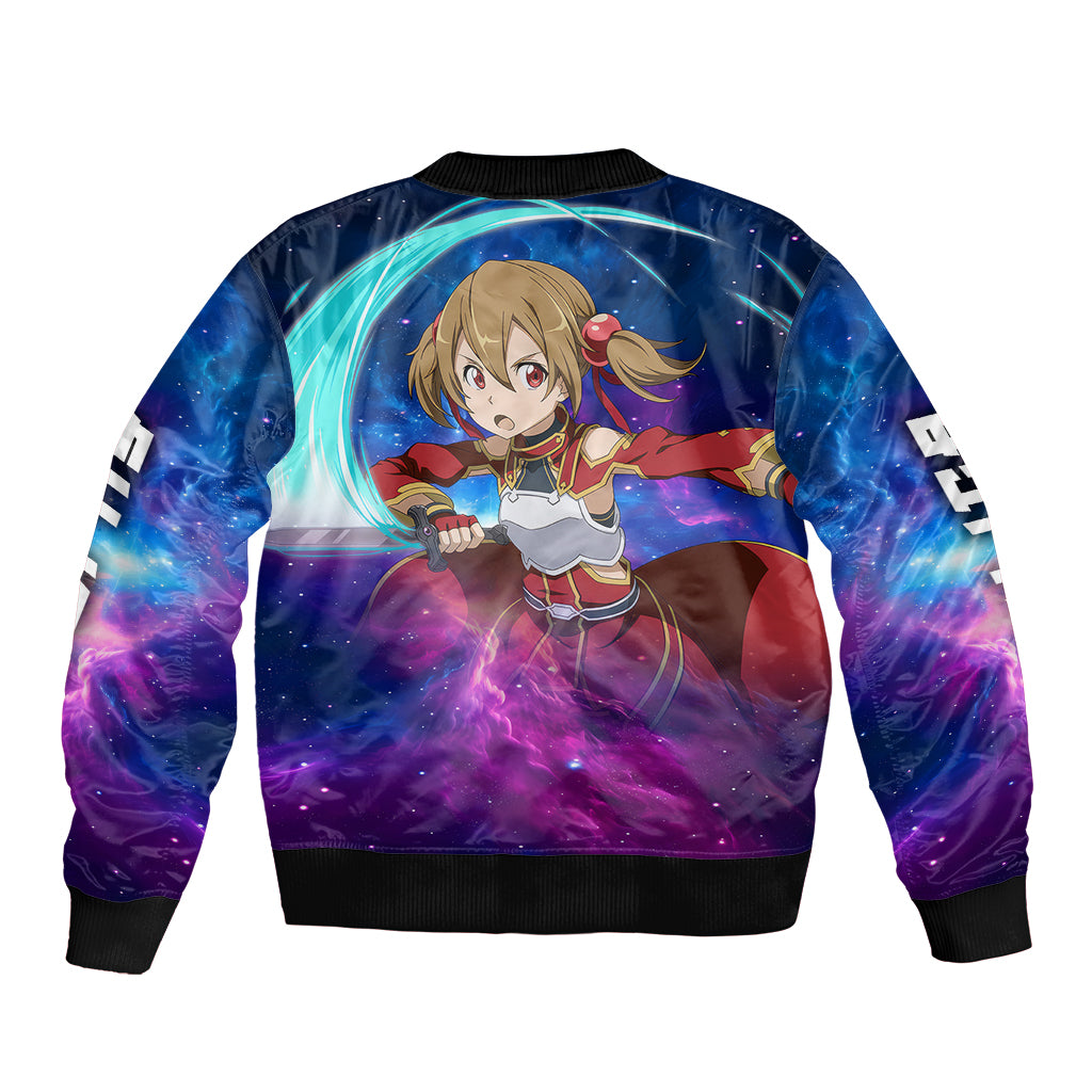 Silica Bomber Jacket Sword Art Galaxy Style