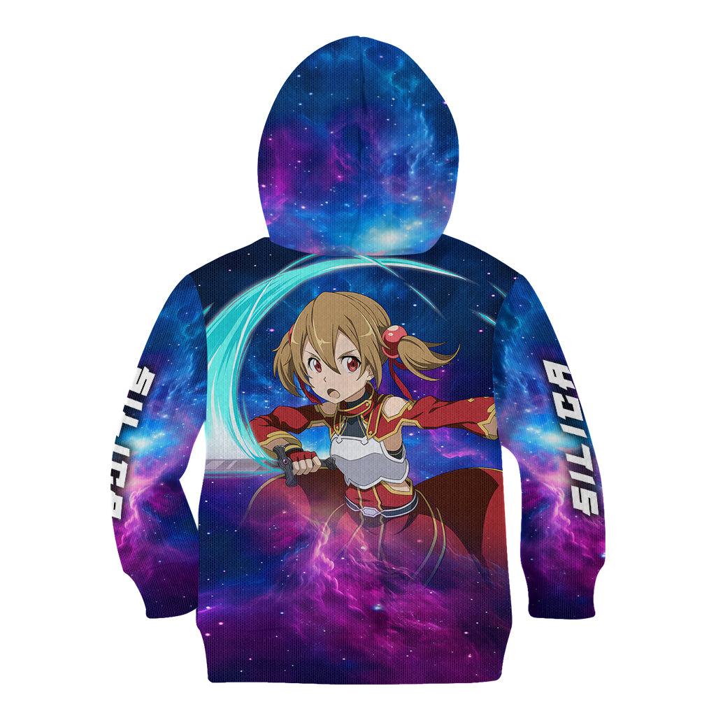 Silica Kid Hoodie Sword Art Galaxy Style
