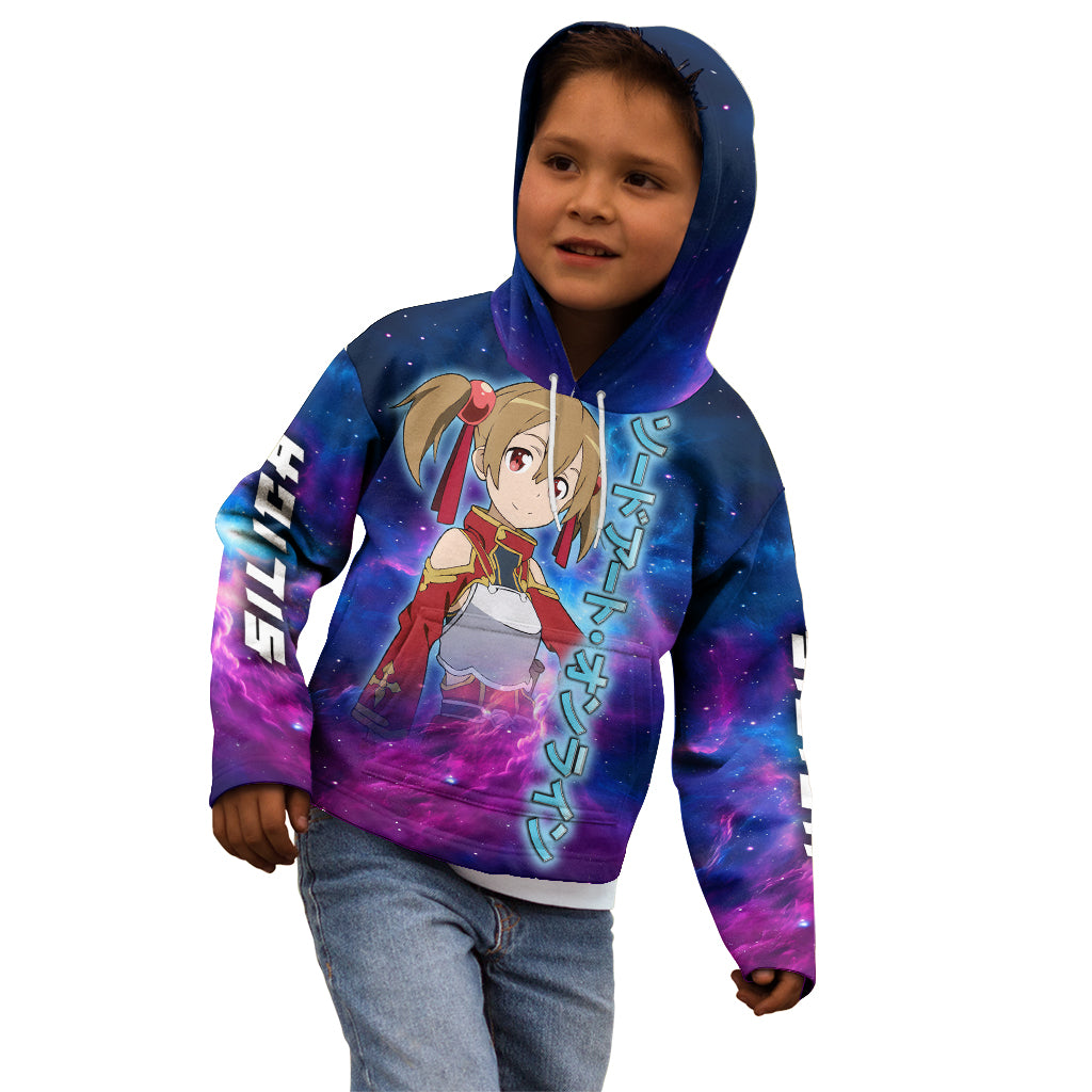 Silica Kid Hoodie Sword Art Galaxy Style