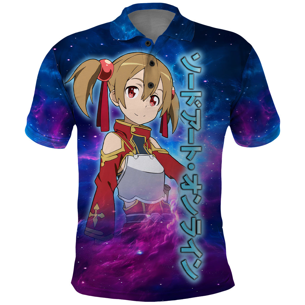 Silica Polo Shirt Sword Art Galaxy Style