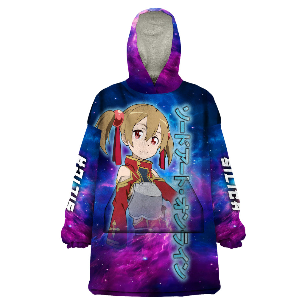 Silica Wearable Blanket Hoodie Sword Art Galaxy Style
